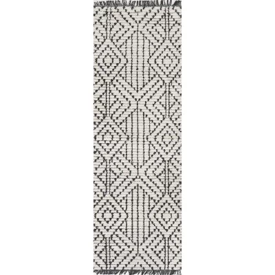 NuLOOM Tatiana Soft Shaggy Textured Modern Diamond Fringe Area Rug - Image 10
