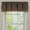 Park Designs Sturbridge Black Point Valance - 72''L - Black