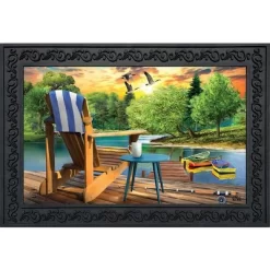 Lakeside Escape Summer Doormat Indoor Outdoor 30" X 18" Briarwood Lane