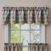 Park Designs Prairie Wood Lined Layered Valance - 72'' L - Gray