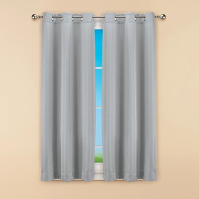 Collections Etc Linen Look Curtain Panel