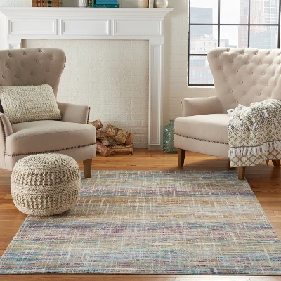 50"x60" Bohemian Fringe Stonewash Throw Blanket Natural - Mina Victory - Image 2