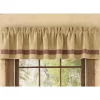 Park Designs Burlap & Check Valance - Wine