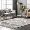 NuLOOM Wylde High Low Soft Shaggy Diamond Moroccan Tassel Area Rug
