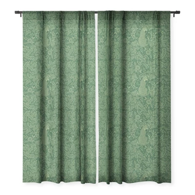 Avenie Cheetah Spring Collection IX Single Panel Sheer Window Curtain - Society6 - Image 2