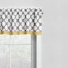 Bacati - Dots/Pin Stripes Grey/Yellow Window Valance