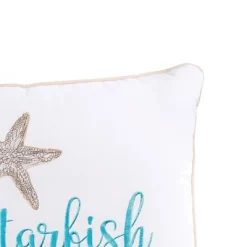 C&F Home 12" X 24" Wish Upon A Starfish Embroidered Throw Pillow