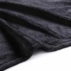 50"x60" Faux Fur Solid Reversible Throw Blanket Black - City Scene