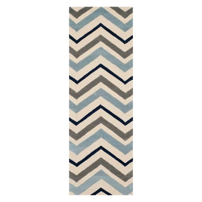 Dublin Chevron Geometric Tufted Area Rug - Safavieh - Image 5