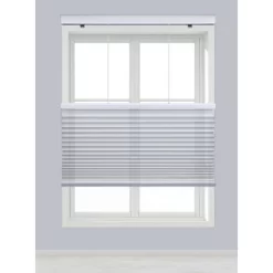 Linen Avenue Cordless Top Down Bottom Up Cellular Shade, White