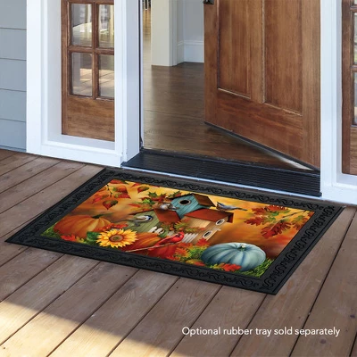 Fall Floral Birdhouses Doormat 18" X 30" Indoor Outdoor Briarwood Lane - Image 3