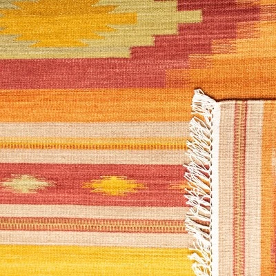 2'3"x14' Geometric Design Woven Runner Brown - Safavieh - Image 5