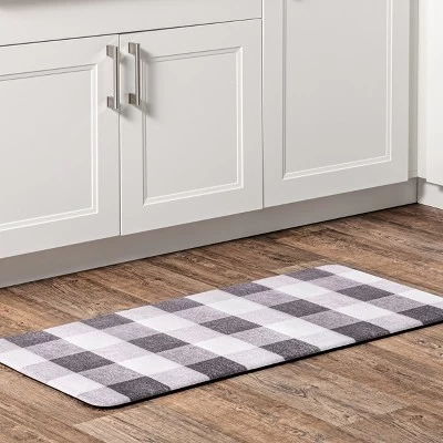 NuLOOM Aisha Buffalo Plaid Anti Fatigue Kitchen Or Laundry Room Comfort Mat - Image 5
