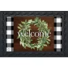 Farmhouse Wreath Spring Doormat Indoor Outdoor 30" X 18" Briarwood Lane
