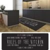 J&V TEXTILES 20" X 55" Oversized Cushioned Anti-Fatigue Kitchen Runner Mat (Rules Of The Kitchen)