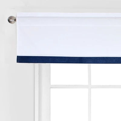 Bacati - MixNMatch Blue Band Window Valance - Image 5