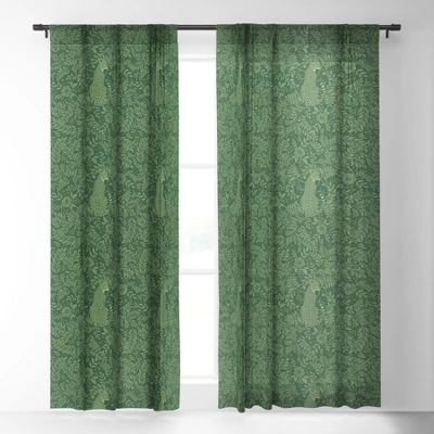 Avenie Cheetah Spring Collection IX Single Panel Sheer Window Curtain - Society6