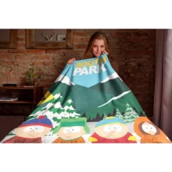 South Park Stan Marsh Kyle Broflovski Cartman Kenny McCormick Show Throw Blanket Multicoloured