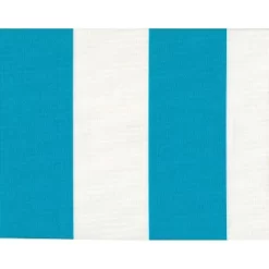Set Of 2 16" X 16" Outdoor Throw Pillows Washed Turquoise White - Jordan Manufacturing
