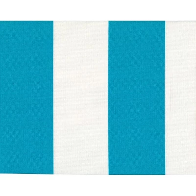 Set Of 2 16" X 16" Outdoor Throw Pillows Washed Turquoise White - Jordan Manufacturing