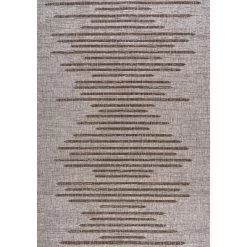 Zolak Berber Stripe Geometric Indoor/Outdoor Area Rug - JONATHAN Y