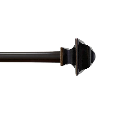 Lumi Home Furnishings Square Curtain Rod - Oil Rubbed Bronze - Image 6