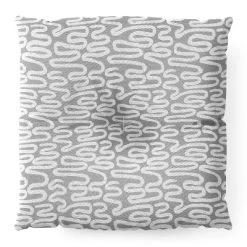 Holli Zollinger Ceres Ani Grey Square Floor Pillow - Deny Designs