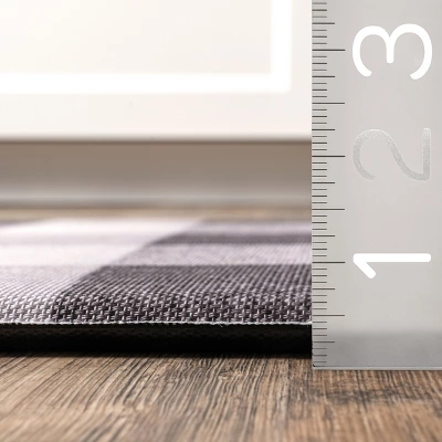 NuLOOM Aisha Buffalo Plaid Anti Fatigue Kitchen Or Laundry Room Comfort Mat - Image 4