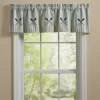 Park Designs River Runner Stripe Lined Paddles Valance 60” X 14”