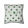Bacati - Soccerball Green/Grey Muslin Throw Pillow