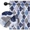 Trinity Moroccan Tile Pattern Quatrefoil Printed Kitchen Curtains