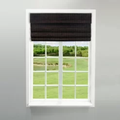 Radiance Newport 27-in Cordless Espresso Roman Shade