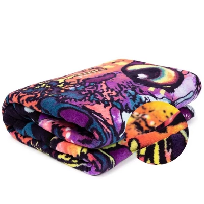 Dawhud Direct 50" X 60" Colorful Dean Russo Cat Fleece Throw Blanket For Women, Men And Kids - Image 2