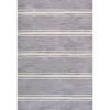 Bande Distressed Ticking Stripe Machine-Washable Area Rug - JONATHAN Y