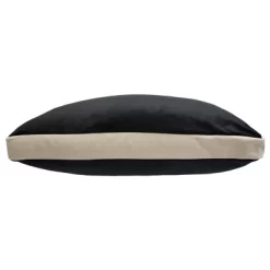 17"x17" Chelsea Contrast Square Throw Pillow Black/Cream - Edie@Home