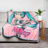 Just Funky Hatsune Miku Crypton Voice Fleece Throw Blanket | 45 X 60 Inches