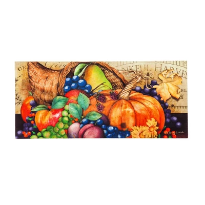 Evergreen Indoor Outdoor Doormat Bundle Set Of 5 - Frame And 4 Welcome Seasonal Inserts Halloween Pumpkin Gnome Gather Harvest Thanksgiving - Image 3