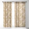 Evamatise Big Cats And Palm Trees Jungle Single Panel Sheer Window Curtain - Deny Designs