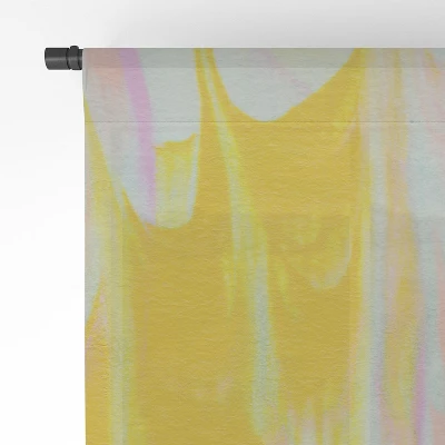 SunshineCanteen Marbled Pastel Dreams Single Panel Sheer Window Curtain - Society 6 - Image 3