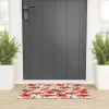 UtArt Summer Botanical Poppies Field Welcome Mat - Society6