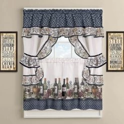 GoodGram French Chateau Complete Cottage Kitchen Curtain Set By GoodGram - 57 In. W X 24 In. L