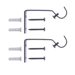 Kenney Textured Ball 5/8" Standard Decorative Window Curtain Rod