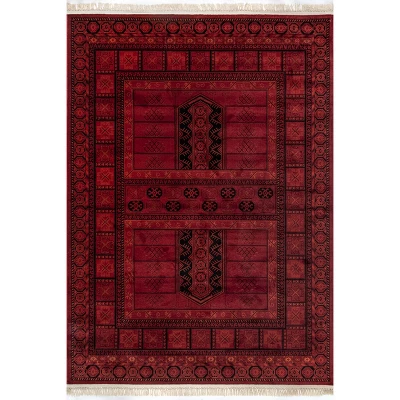 NuLOOM Billie Traditional Paneled Fringe Area Rug - Image 11