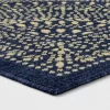 Butterfield Woven Novelty Area Rug Navy - Threshold