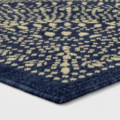 Butterfield Woven Novelty Area Rug Navy - Threshold™