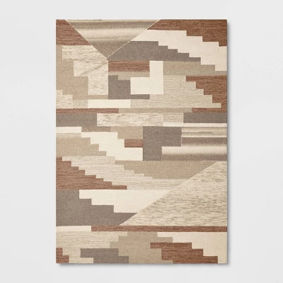 Fairwood Hand Tufted Wool Color Block Area Rug Natural - Project 62™ - Image 5