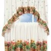 GoodGram Country Garden Complete Kitchen Curtain Tier And Swag Set
