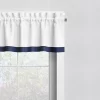 Bacati - MixNMatch Blue Band Window Valance