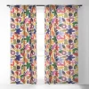 Alisa Galitsyna Bright Abstract Pattern 1 Single Panel Sheer Window Curtain - Society6