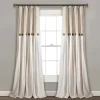 Home Boutique Linen Button Window Curtain Panels Single Linen 40X84